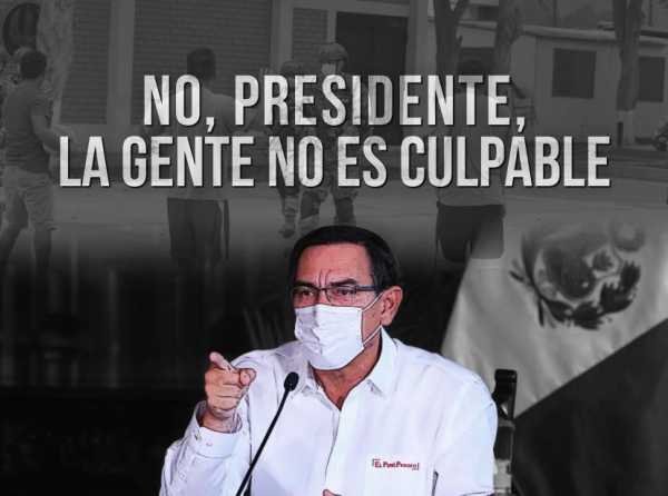 No, presidente, la gente no es culpable