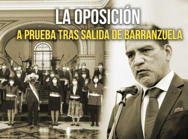 La oposición a prueba tras salida de Barranzuela