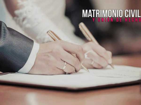 Matrimonio civil y unión de hecho