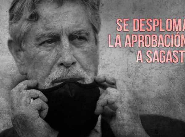 Se desploma la aprobación a Sagasti