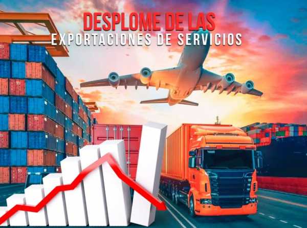 Desplome de las exportaciones de servicios