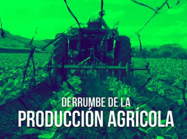 Derrumbe de la producción agrícola