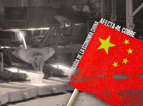 Caída de la economía china afecta al cobre