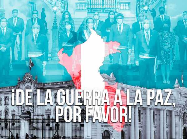 ¡De la guerra a la paz, por favor!