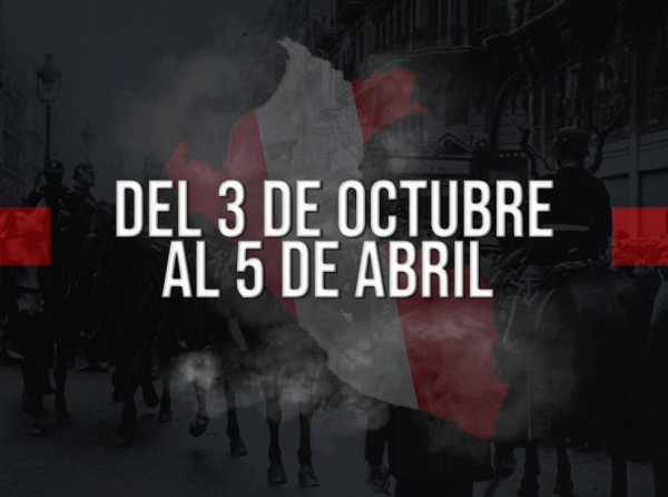 Del 3 de octubre al 5 de abril