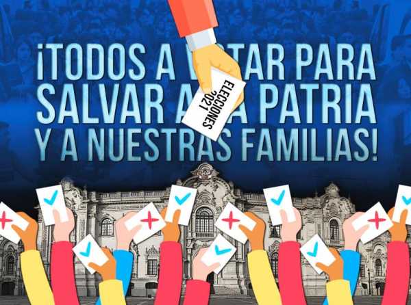 ¡Todos a votar para salvar a la patria y a nuestras familias!