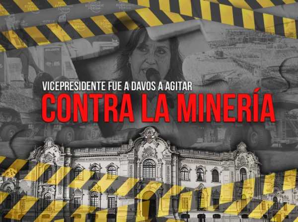 Vicepresidente fue a Davos a agitar contra la minería