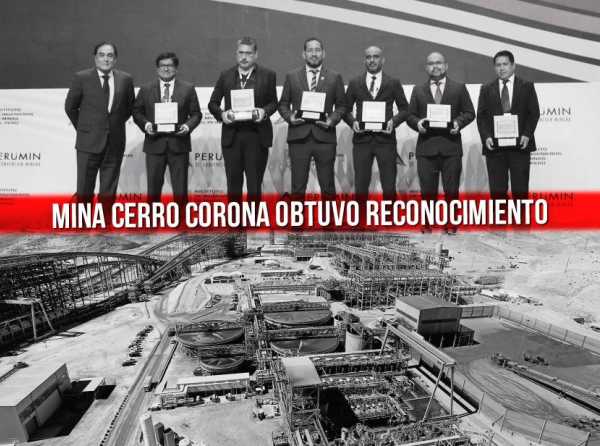 Mina Cerro Corona obtuvo reconocimiento por “innovación y sostenibilidad” 