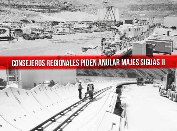 Consejeros regionales piden anular Majes Siguas II