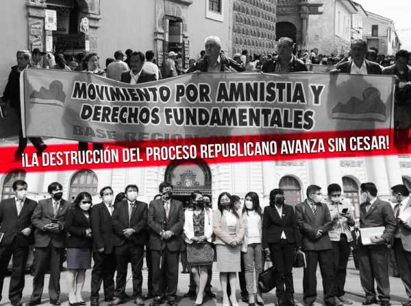 ¡La destrucción del proceso republicano avanza sin cesar!