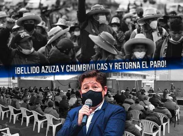 ¡Bellido azuza a Chumbivilcas para que retorne al paro! 