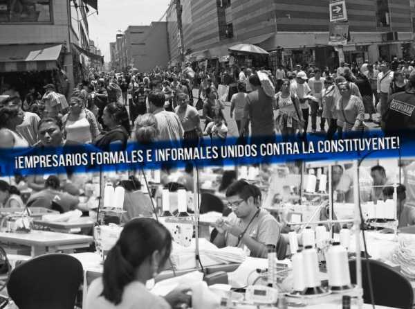 ¡Empresarios formales e informales unidos contra la constituyente!