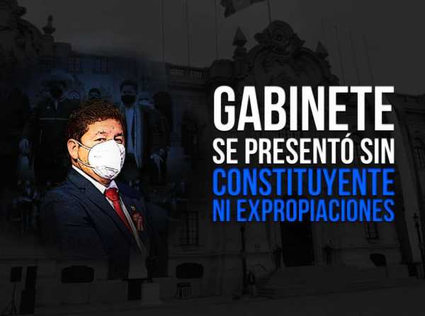 Gabinete se presentó sin constituyente ni expropiaciones