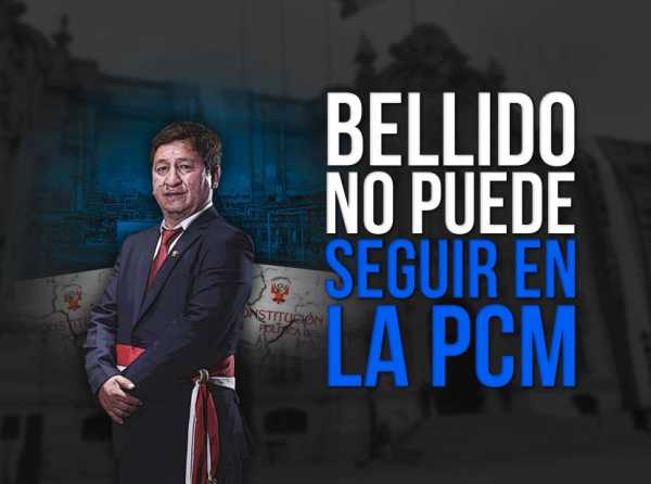 Bellido no puede seguir en la PCM 