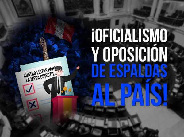 ¡Oficialismo y oposición de espaldas al país!