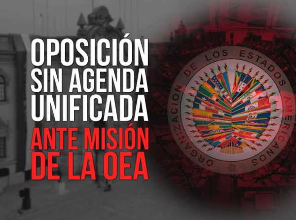 Oposición sin agenda unificada ante Misión de la OEA