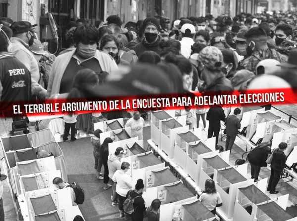 El terrible argumento de la encuesta para adelantar elecciones