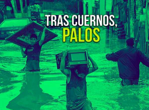 Tras cuernos, palos