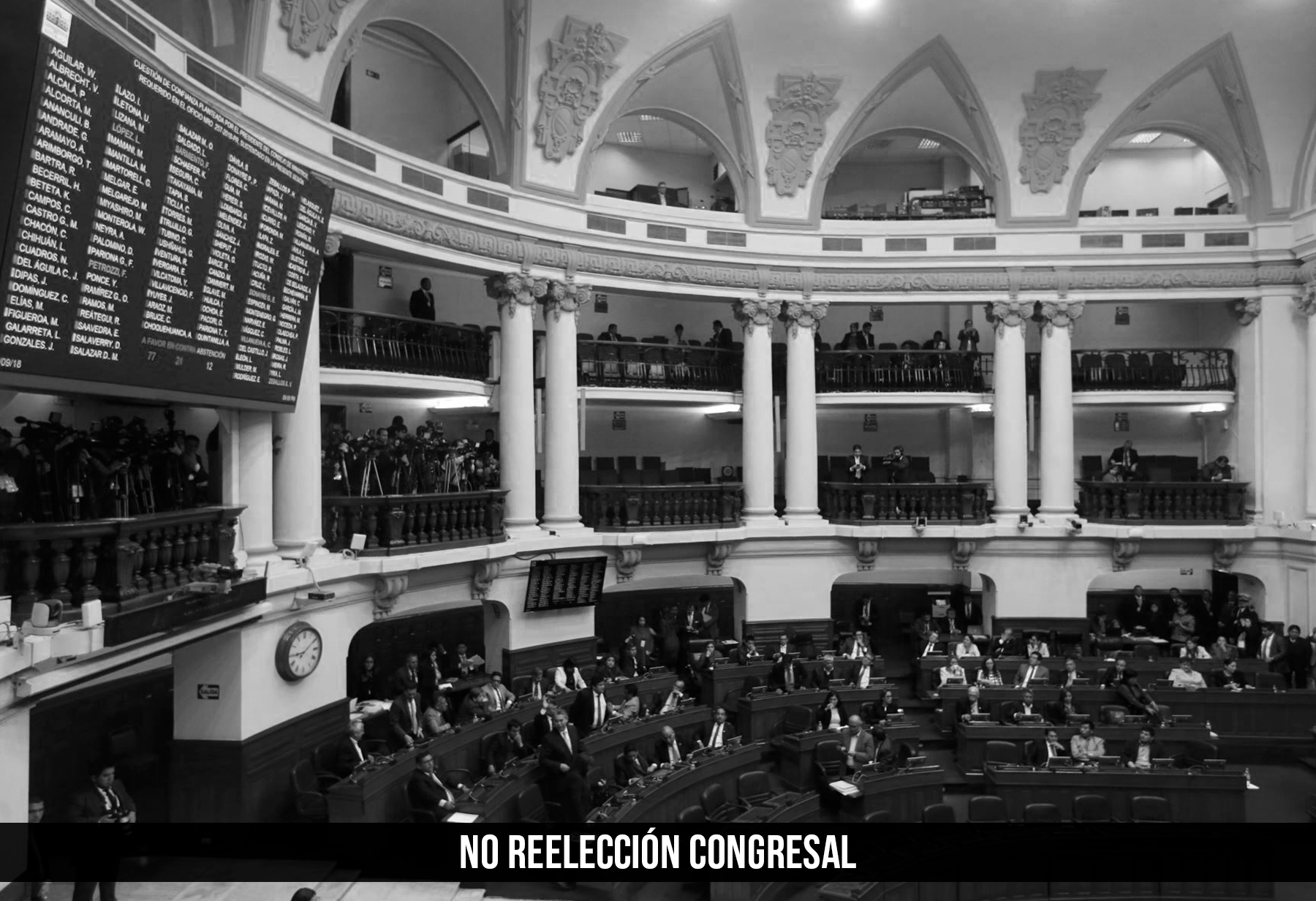 no reelección congresal