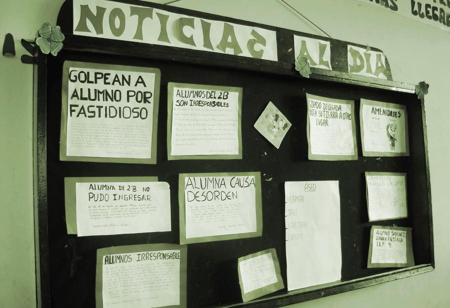El peri&oacute;dico mural: vitrina que visibiliza el talento estudiantil
