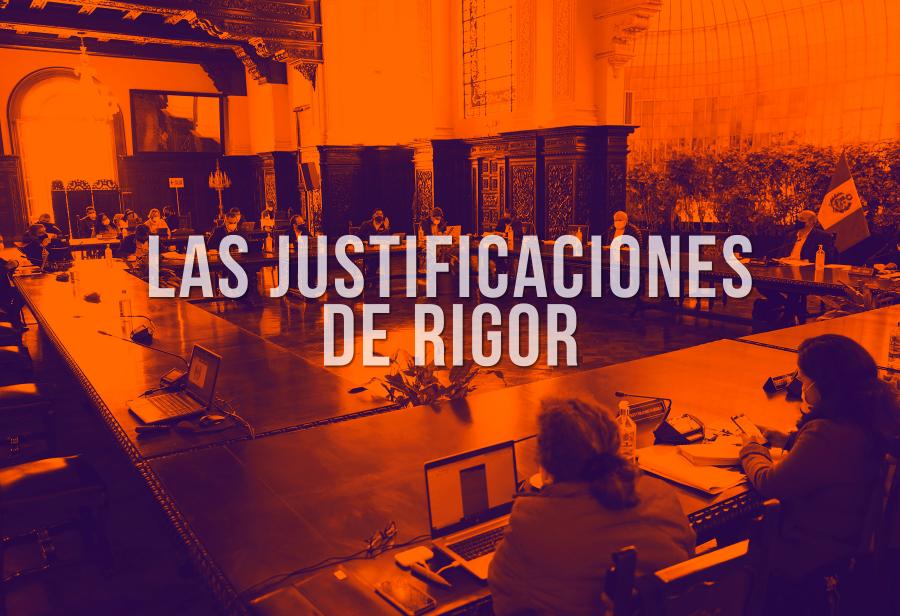 Las justificaciones de rigor