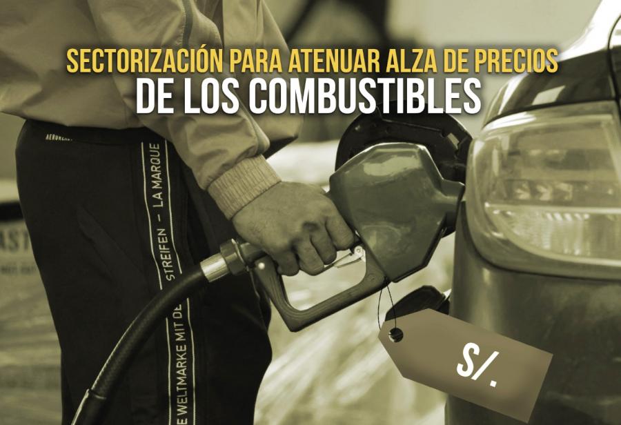 Sectorización para atenuar alza de precios de los combustibles 