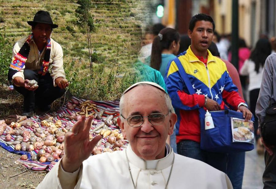 Los venezolanos, el papa Francisco y la papa peruana