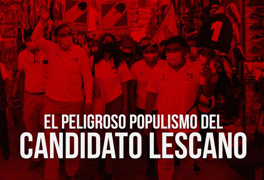 El peligroso populismo del candidato Lescano