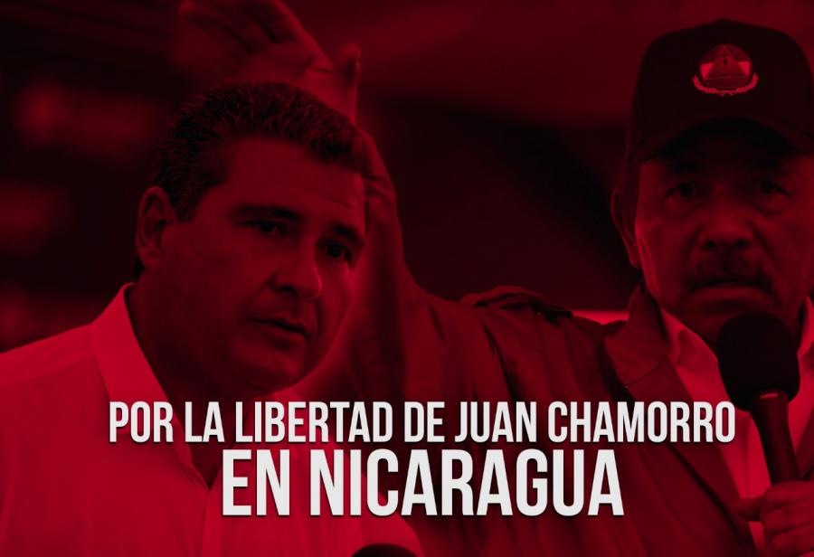 Por la libertad de Juan Chamorro, en Nicaragua