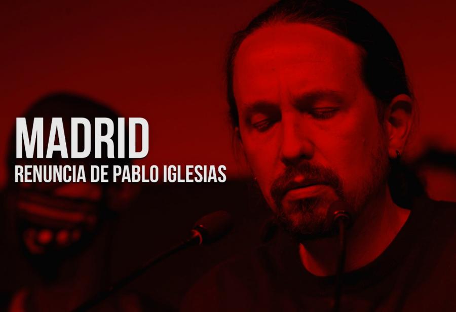 Madrid: Renuncia de Pablo Iglesias