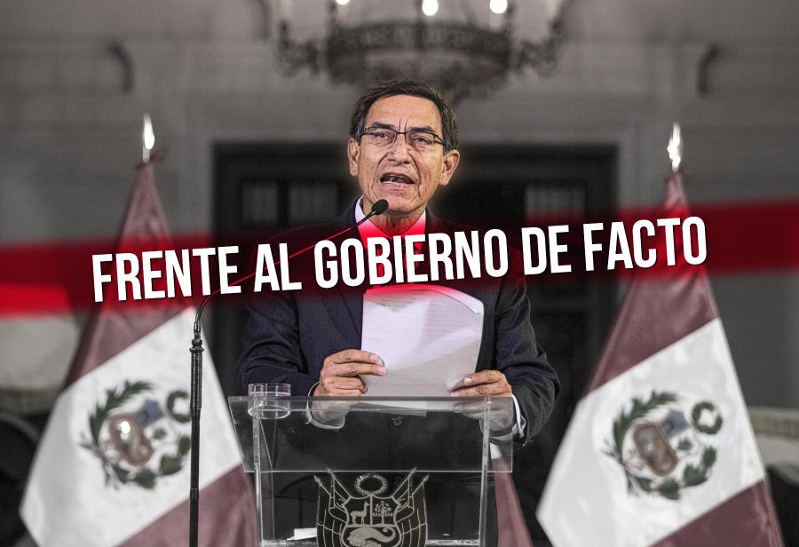 Frente al gobierno de facto