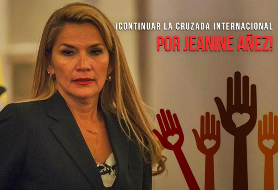 ¡Continuar la cruzada internacional por Jeanine Añez!