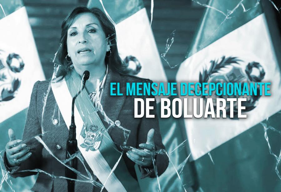 El mensaje decepcionante de Boluarte