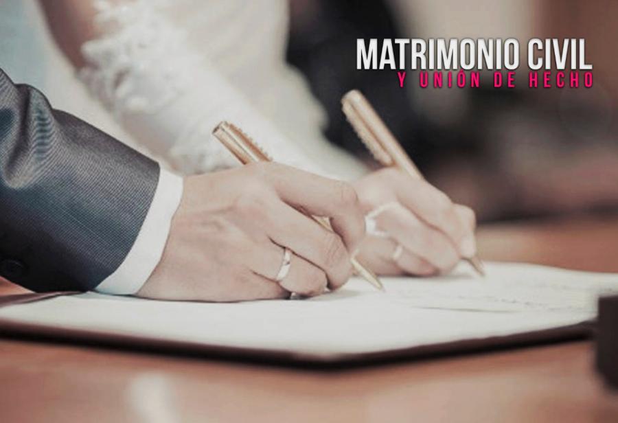 Matrimonio civil y unión de hecho