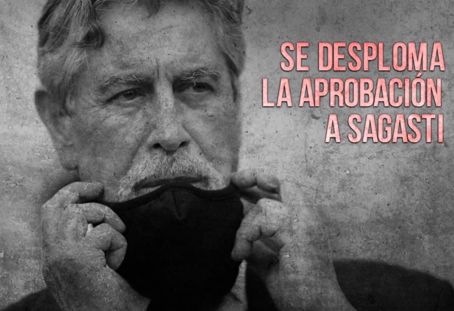 Se desploma la aprobación a Sagasti