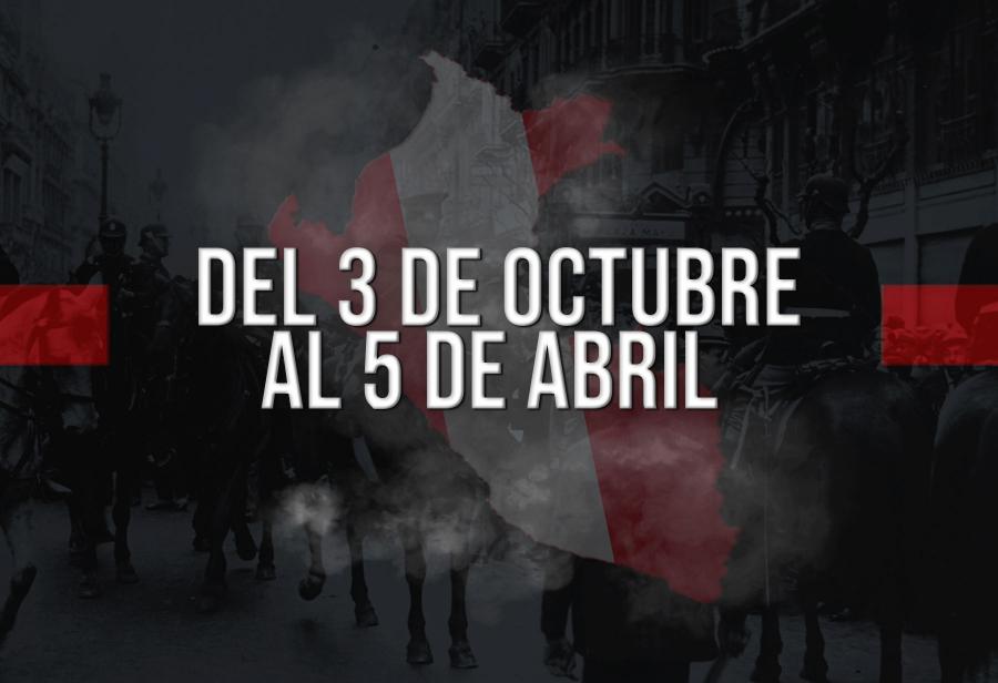 Del 3 de octubre al 5 de abril