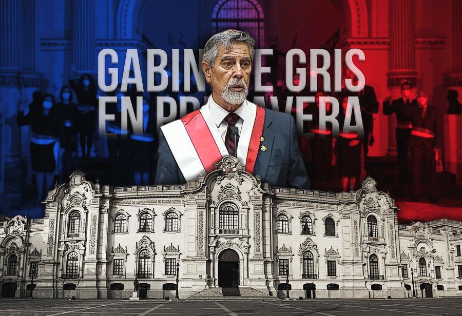 Gabinete gris en primavera