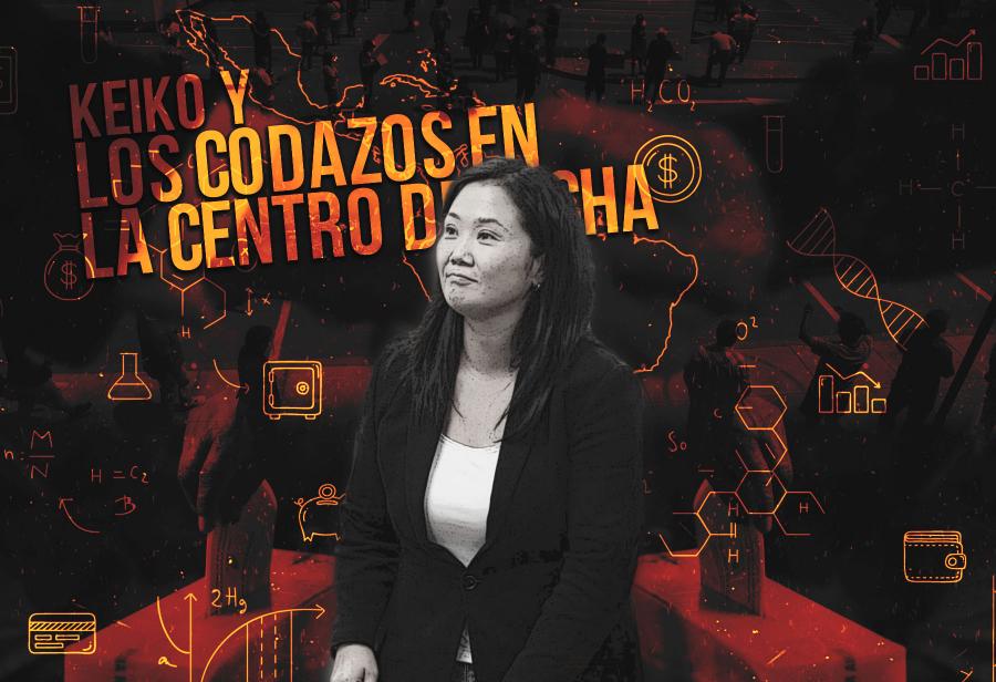 Keiko y los codazos en la centro derecha