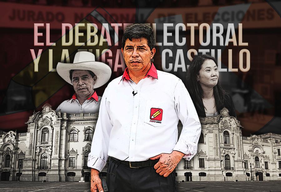 El debate electoral y la fuga de Castillo