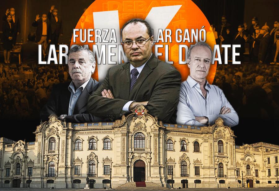 Fuerza Popular ganó largamente el debate