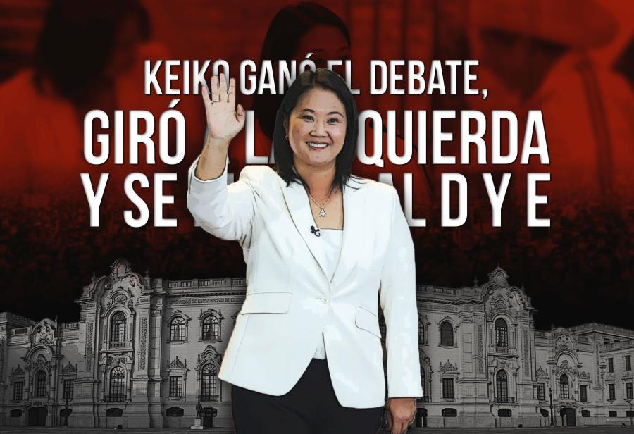 Keiko ganó el debate, giró a la izquierda y se dirigió al D y E