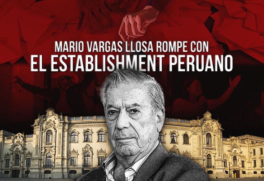 Mario Vargas Llosa rompe con el establishment peruano