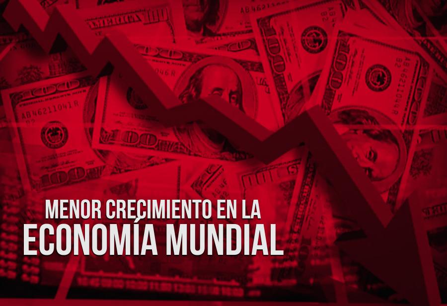 Menor crecimiento en la economía mundial