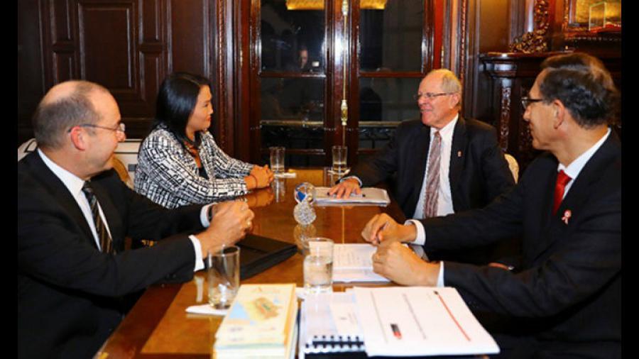 Reunión en Palacio y fragmentación del Perú