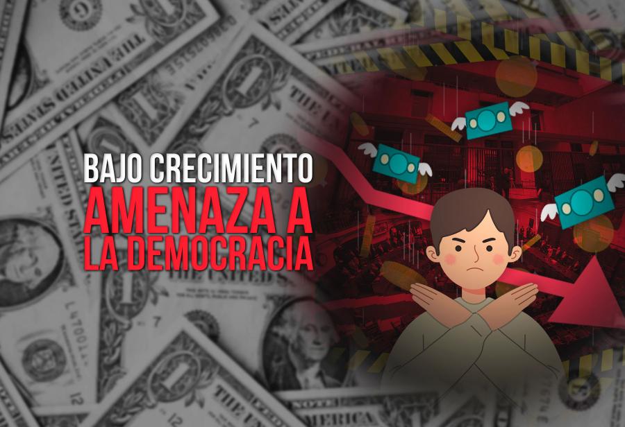 Bajo crecimiento amenaza a la democracia