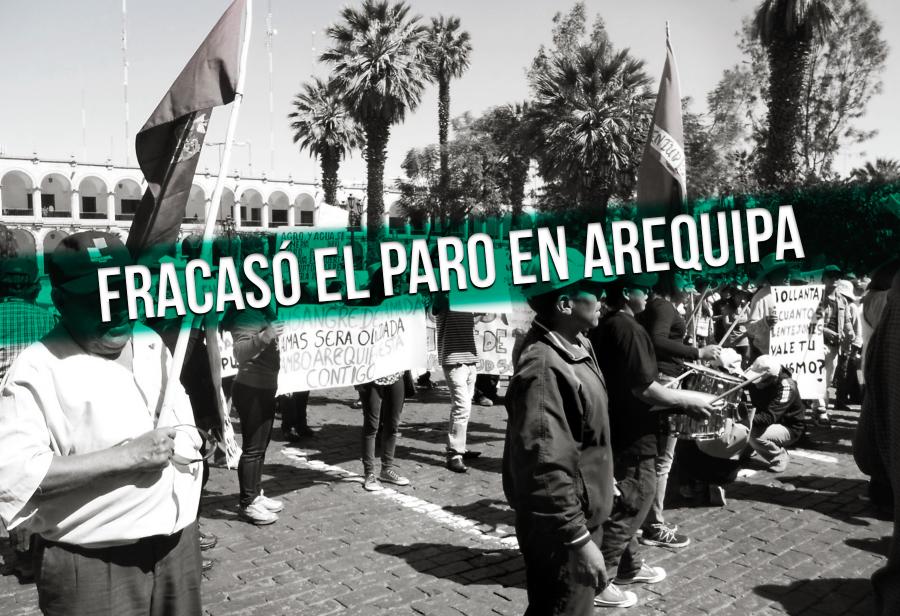 Fracasó el paro en Arequipa