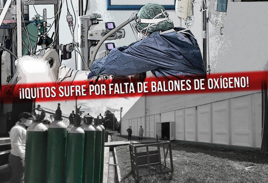 ¡Iquitos sufre por falta de balones de oxígeno!