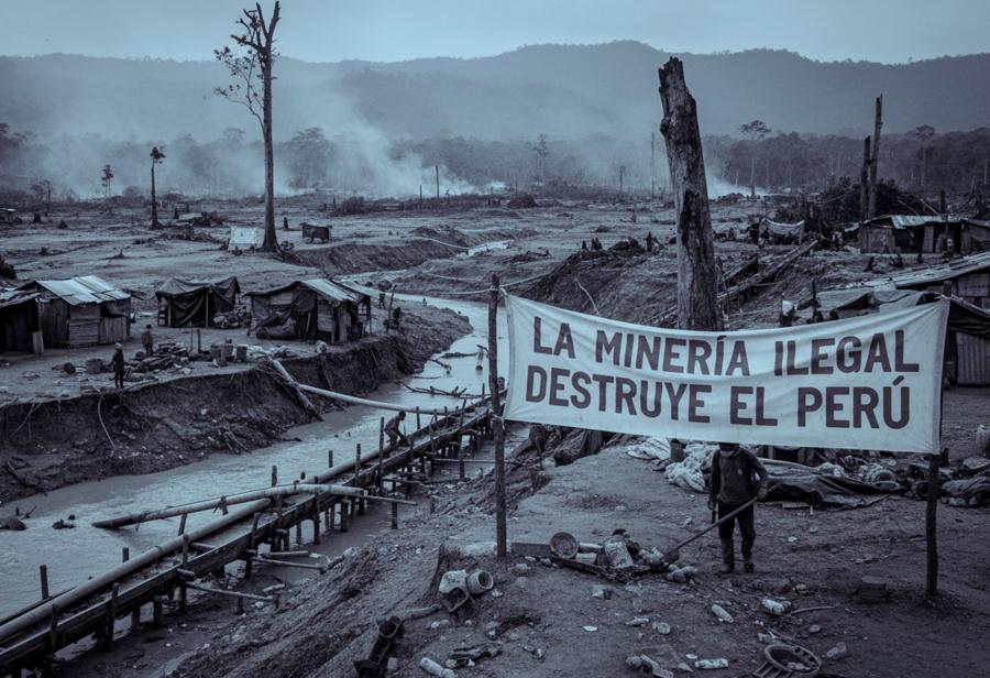 La miner&iacute;a ilegal puede destruir el Per&uacute;