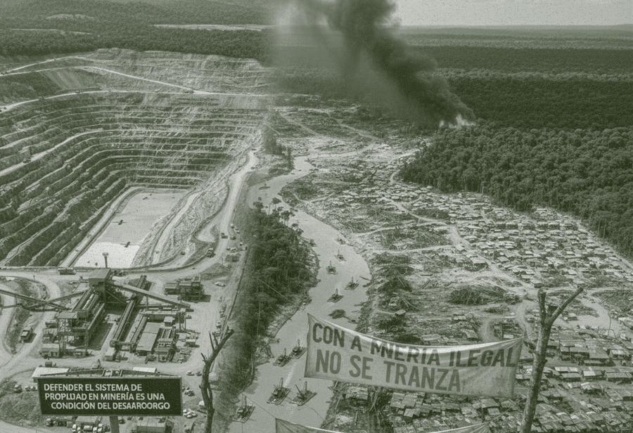 No, no, con la miner&iacute;a ilegal no se transa un mil&iacute;metro