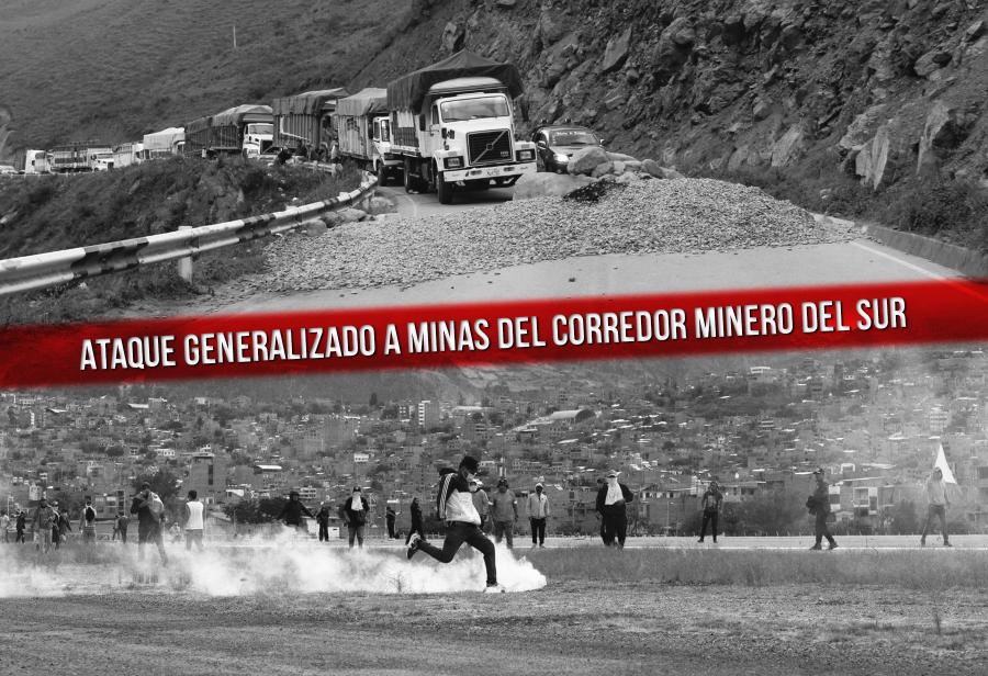 Ataque generalizado a minas del Corredor Minero del Sur